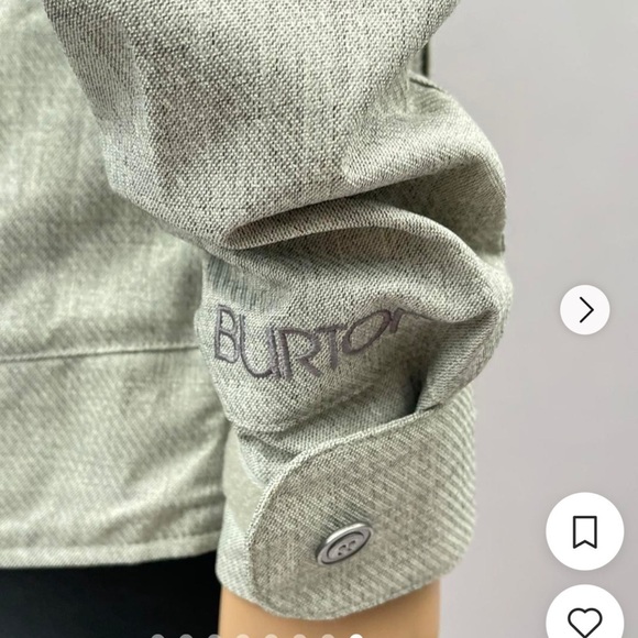 Burton Women's Grey Jacket size XL. Skiing snowboarding Winter D - Picture 8 of 12